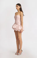 Alia | Women's Strapless Balloon Draped Mini Cocktail Dress