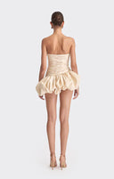 Alia | Women's Strapless Balloon Draped Mini Cocktail Dress
