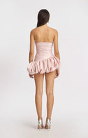 Alia | Women's Strapless Balloon Draped Mini Cocktail Dress