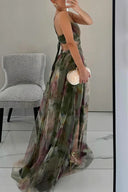 Angela | Women's Romantic Sleeveless Maxi Wedding Guest Dress