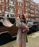 Aria | Women's Oversized Coat with Scarf