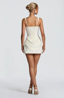 Courtney | Women's Sleeveless Draped Corset Mini Dress