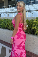 Fiona | Women's Sleeveless Floral BodyCon Maxi Summer Dress