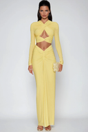Juliet | Women's Ruched Cut-out Two-Piece Set