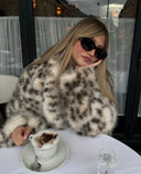 Madison | Women's Oversized Faux Fur Leopard Coat