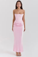 Maisy | Women's Strapless Corset Maxi Wedding Guest Dress