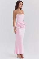 Maisy | Women's Strapless Corset Maxi Wedding Guest Dress