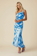 Marissa | Women's One-Shoulder Floral Maxi Wedding Guest Dress