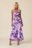 Marissa | Women's One-Shoulder Floral Maxi Wedding Guest Dress