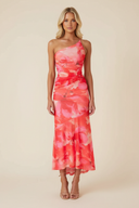 Marissa | Women's One-Shoulder Floral Maxi Wedding Guest Dress