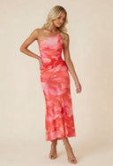 Marissa | Women's One-Shoulder Floral Maxi Wedding Guest Dress