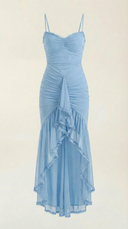 Phoebe | Women's Sleeveless Ruffle Maxi Wedding Guest Dress
