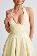 Rosalie | Women's Halter-Neck Midi Wedding Guest Dress