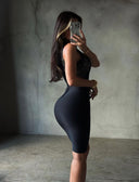 Roxanne | Women's High-neck Lace Bodycon Mini Dress
