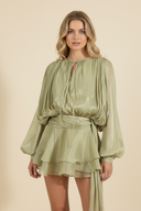 Sophia | Women’s Flowing Balloon Sleeve Mini Summer Vacation Dress