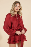 Sophia | Women’s Flowing Balloon Sleeve Mini Summer Vacation Dress