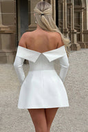 Stella | Women’s Long Sleeve Off-Shoulder A-Line Mini Dress