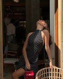 Eleanor | Women's Sleeveless Polka-dot Mini Summer Dress