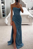 Kaliyah | Women's High Slit Sequin Maxi Prom Dress