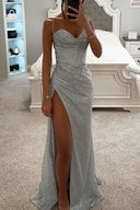 Kaliyah | Women's High Slit Sequin Maxi Prom Dress