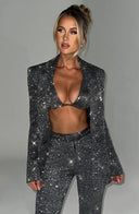 Marliz | Women's Three-piece Glitter Party Set